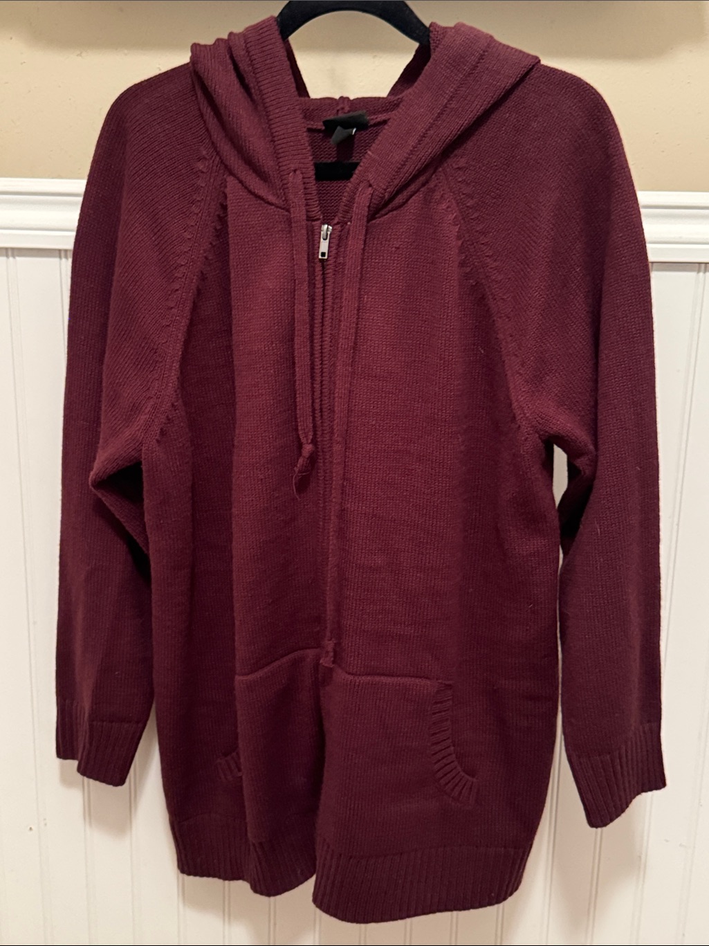 Torrid Wine Zip Hoodie Sweater